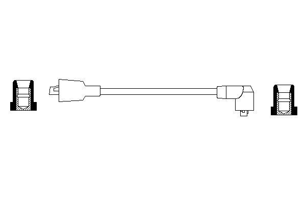 Cables de bujías 0986356046 Bosch