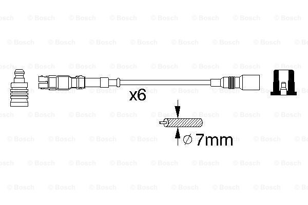Cables de bujías 0986356302 Bosch