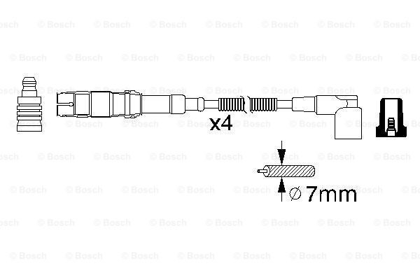 Cables de bujías 0986356310 Bosch