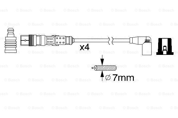 0986356331 Bosch Cables de alta tensión, juego