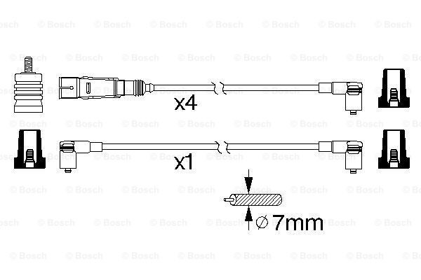 Cables de bujías 0986356343 Bosch