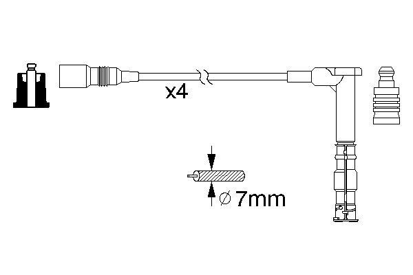 Juego de cables de bujias Bosch 0986356351 precio, desde 118,31 EUR