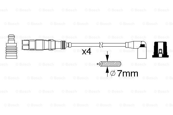 Cables de bujías 0986356359 Bosch
