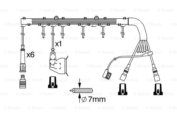 Cables de encendido Bosch 0986356362