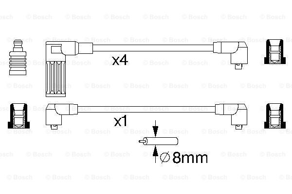 Juego de cables de bujias Bosch 0986356718 precio, desde 25,88 EUR