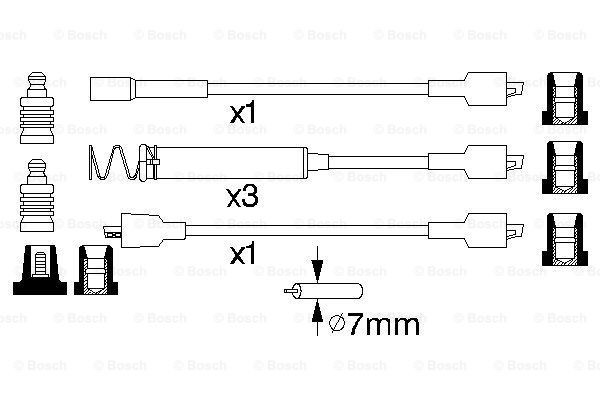 Cables de bujías 0986356722 Bosch