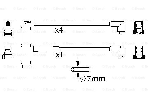 Cables de bujías 0986356731 Bosch