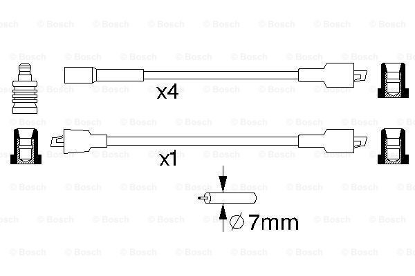 Cables de bujías 0986356732 Bosch