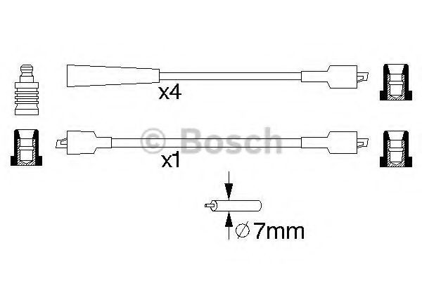 Juego de cables de bujias Bosch 0986356762 precio, desde 20,54 EUR