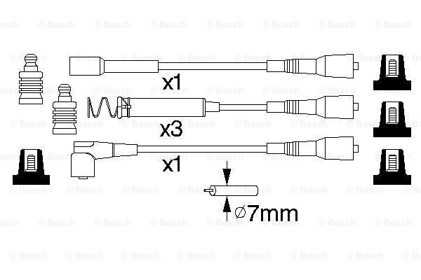 Cables de bujías 0986356801 Bosch
