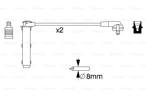 Juego de cables de bujias Bosch 0986356833 precio, desde 29,60 EUR