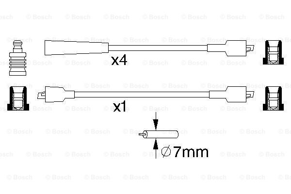 Cables de bujías 0986356862 Bosch