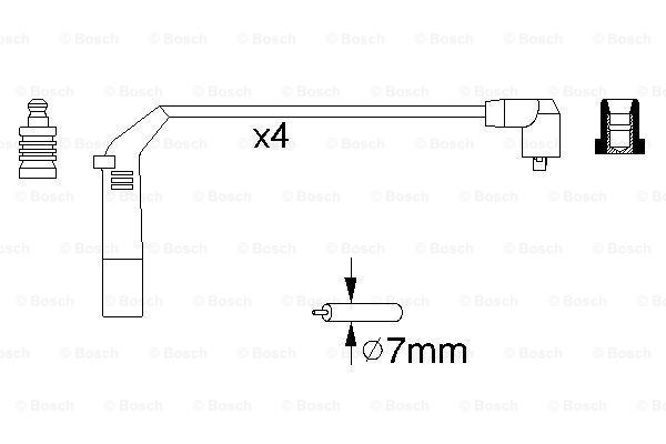 Juego de cables de bujias Bosch 0986356898 precio, desde 37,06 EUR