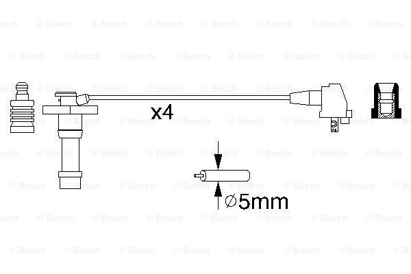 Cables de bujías 0986356928 Bosch