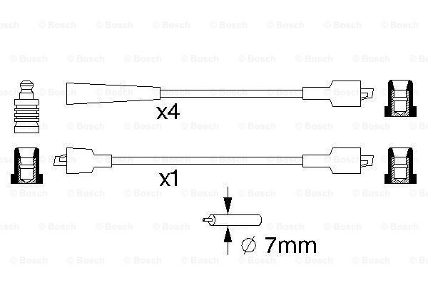 Juego de cables de bujias Bosch 0986357117 precio, desde 26,90 EUR
