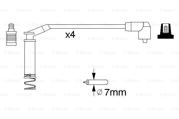 Juego de cables de bujias Bosch 0986357124 precio, desde 23,84 EUR