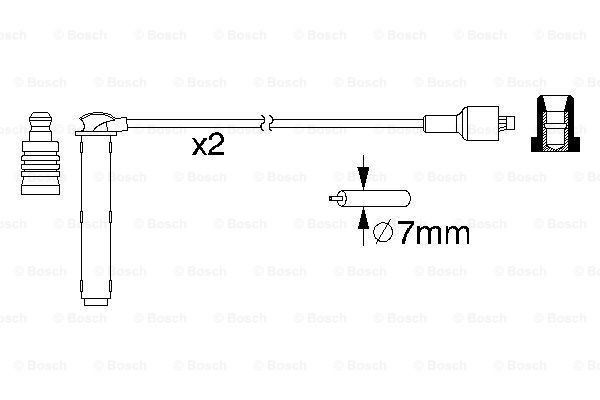 Juego de cables de bujias Bosch 0986357154 precio, desde 14,60 EUR