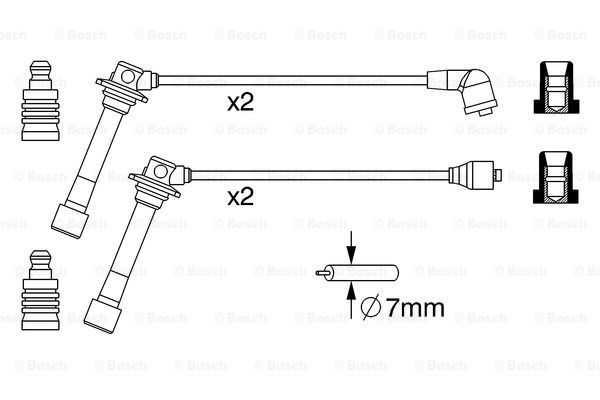Cables de encendido Bosch 0986357241