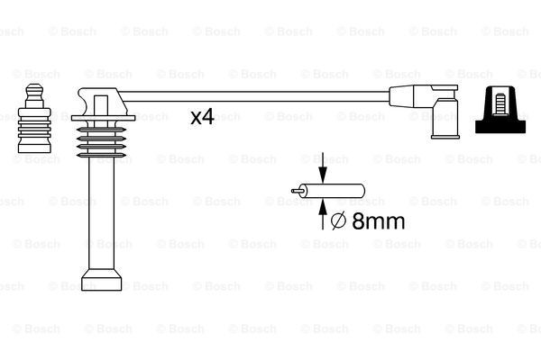 Comprar 0986357271 Bosch Cable de bujía