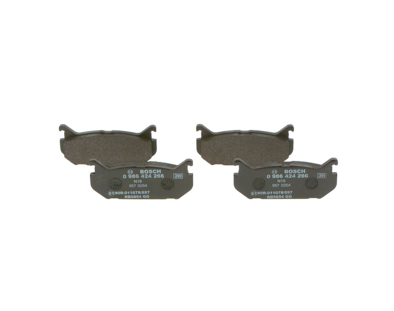 Pastillas traseras de freno Bosch 0986424266 precio, desde 23,63 EUR