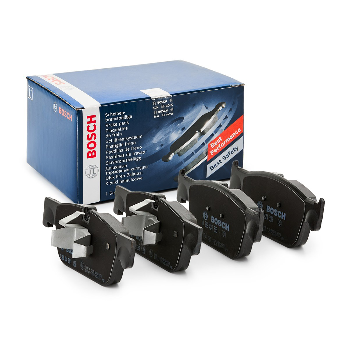 0986424333 Bosch Pastillas delanteras