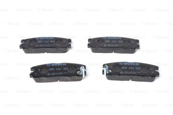0986424367 Bosch Pastillas freno traseras