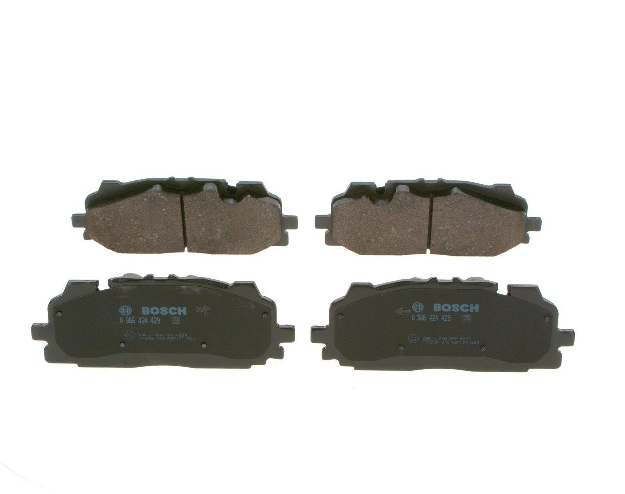 0986424429 Bosch Pastillas delanteras