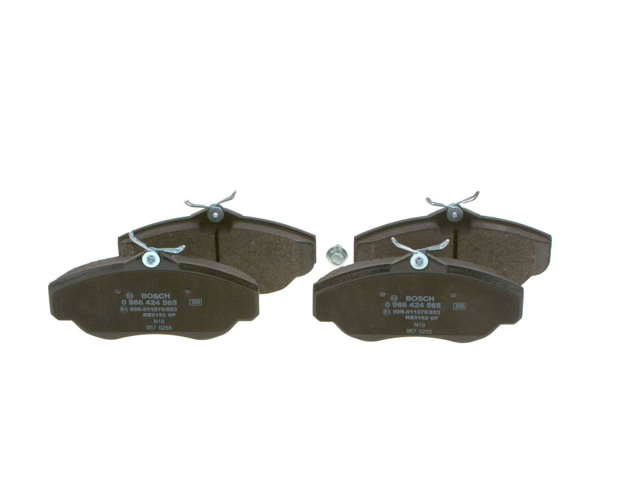 0986424565 Bosch Pastillas delanteras