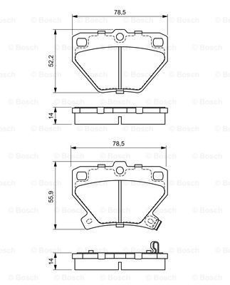 Comprar 0986424630 Bosch Pastillas de freno traseras