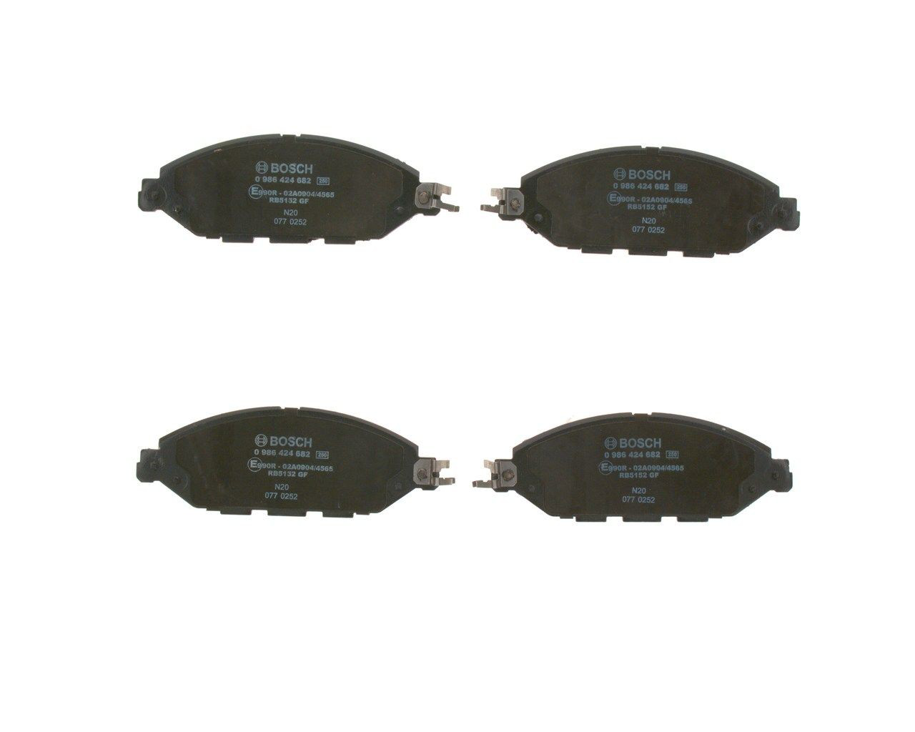 Comprar 0986424682 Bosch Pastillas delanteras de freno