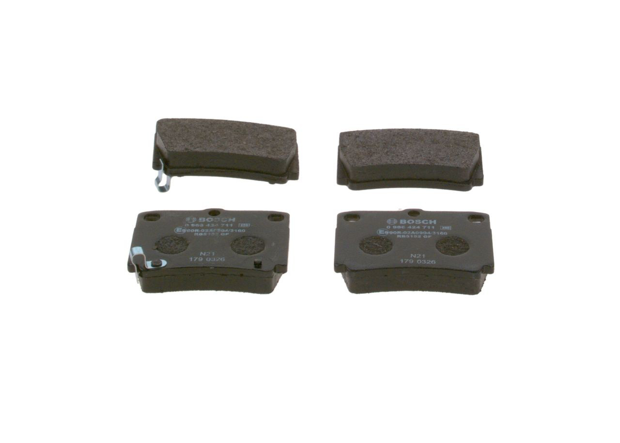 Pastillas de freno traseras 0986424711 Bosch