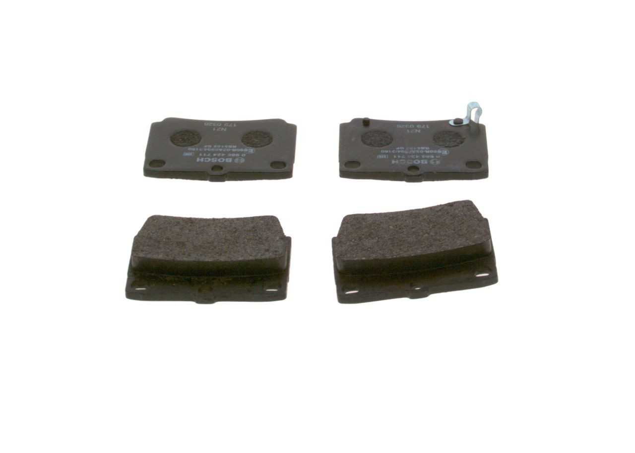 Pastillas de freno traseras 0986424711 Bosch