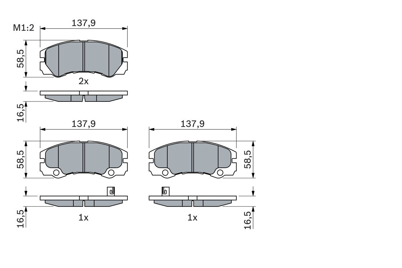 Comprar 0986424760 Bosch Pastillas delanteras de freno