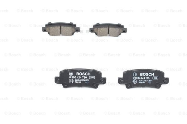 0986424790 Bosch Pastillas freno traseras