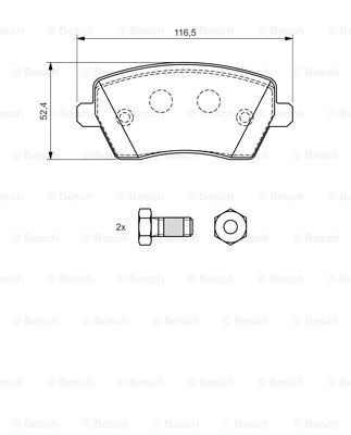 Comprar 0986424795 Bosch Pastillas delanteras de freno