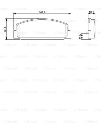 Comprar 0986424817 Bosch Pastillas de freno traseras