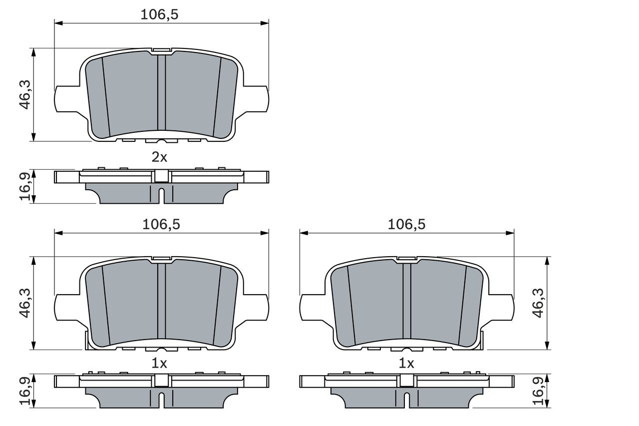Pastillas traseras de freno Bosch 0986424870 precio, desde 39,48 EUR