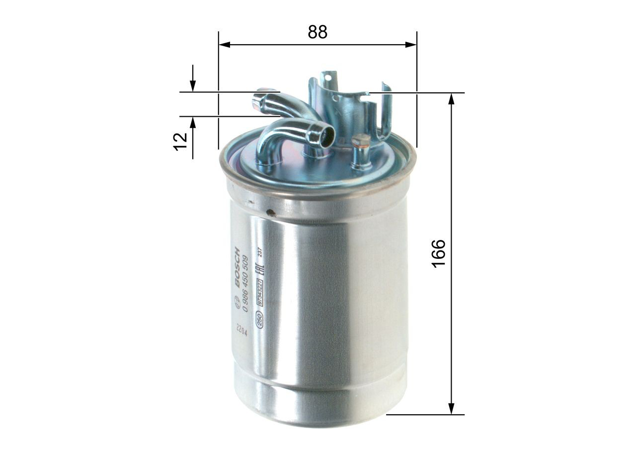 Filtro combustible Bosch 0986450509 precio, desde 21,38 EUR