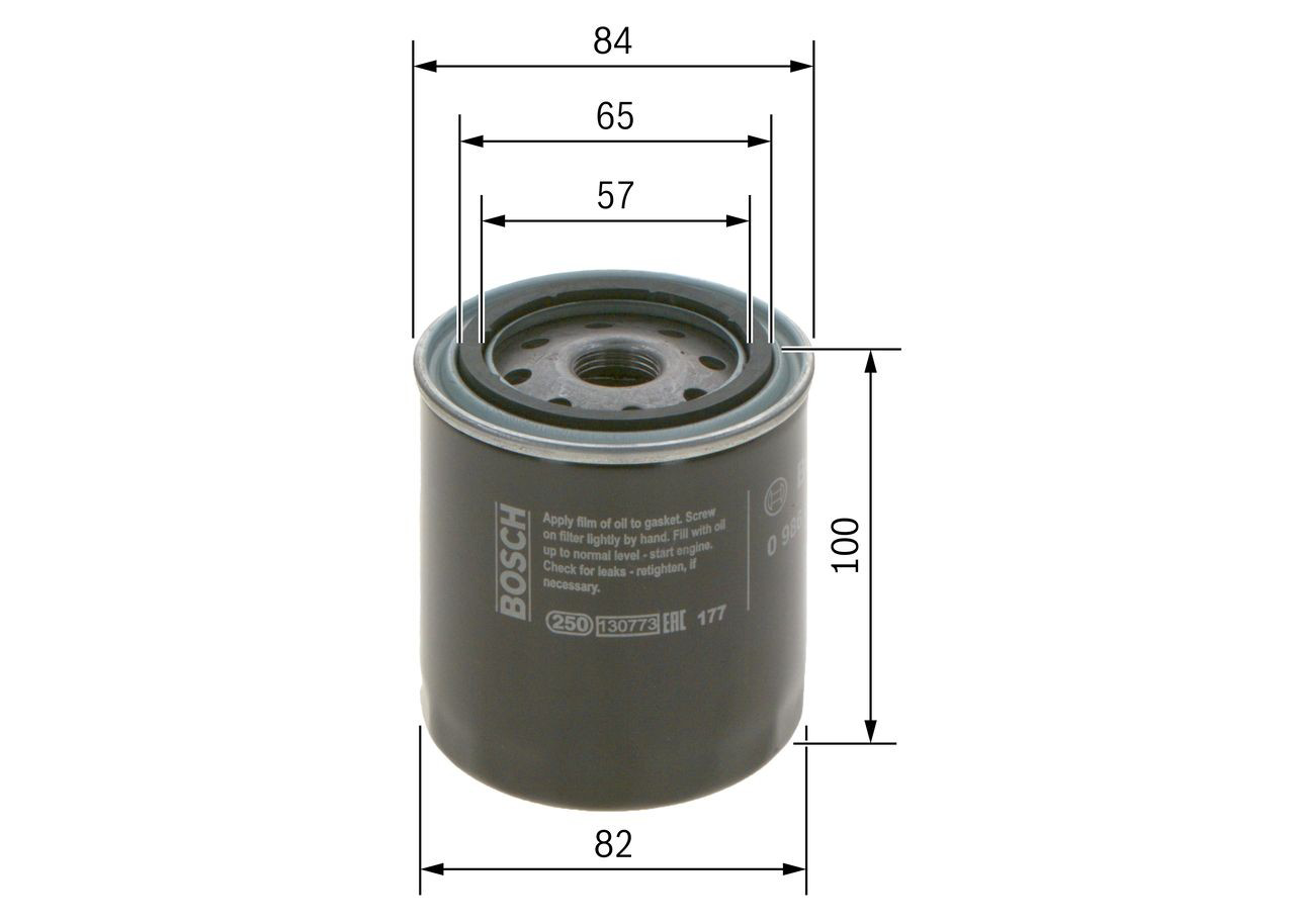 Filtro de aceite motor Bosch 0986452023