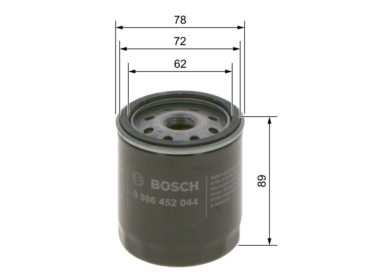 Filtro de aceite motor Bosch 0986452044