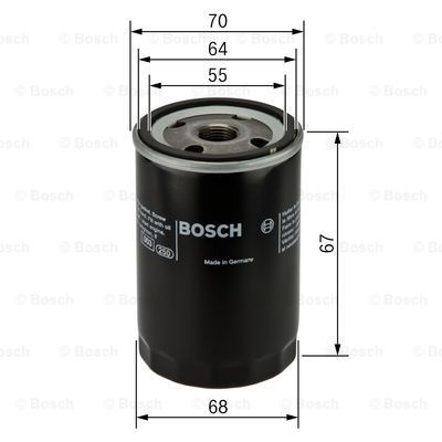 Filtro de aceite 0986452058 Bosch