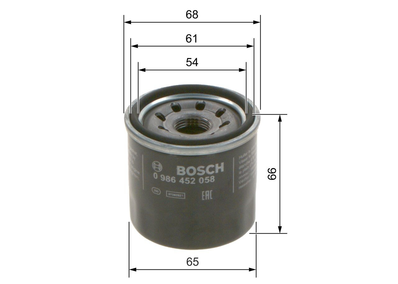Filtro de aceite motor Bosch 0986452058