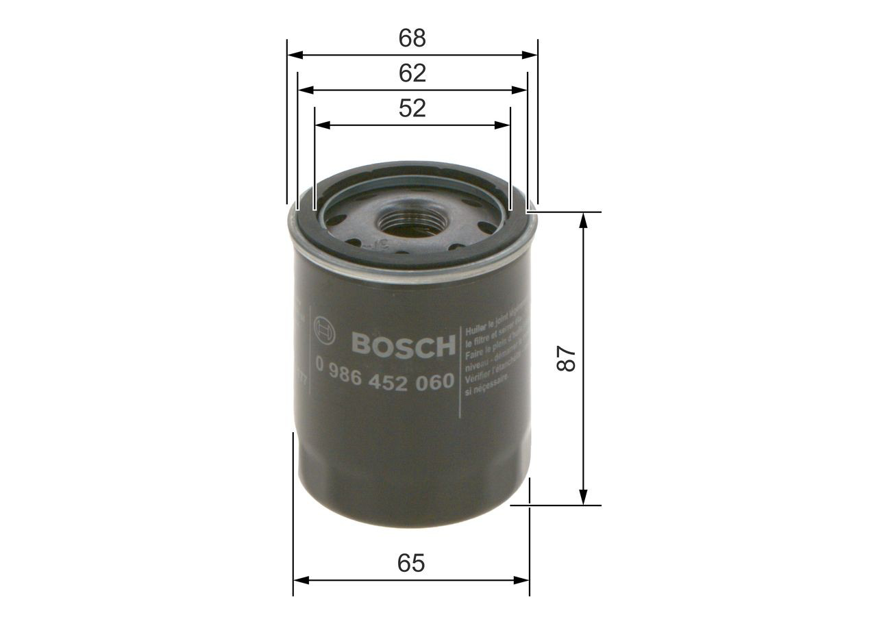 Comprar 0986452060 Bosch Filtros de aceite