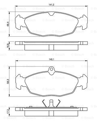 Comprar 0986460938 Bosch Pastillas delanteras de freno
