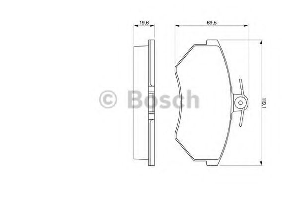 Pastillas de freno 0986460944 Bosch
