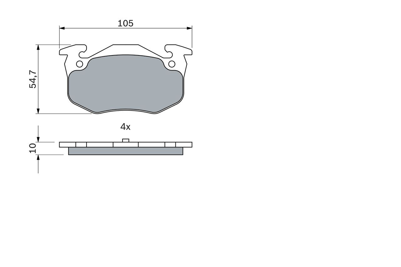 Comprar 0986460970 Bosch Pastillas de freno traseras