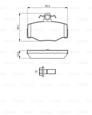 Comprar 0986460993 Bosch Pastillas de freno traseras