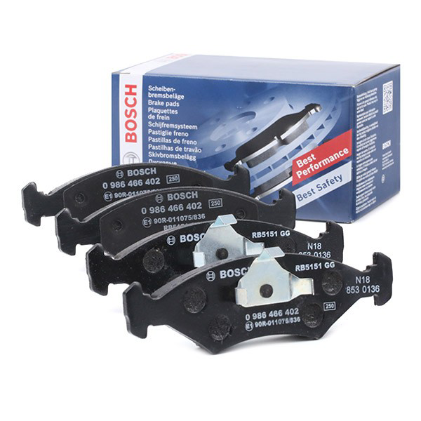 0986466402 Bosch Pastillas delanteras