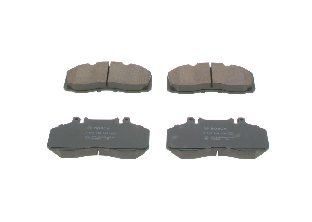0986468350 Bosch Pastillas freno traseras