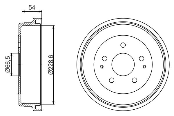 Tambor de freno trasero para Daihatsu Terios J2